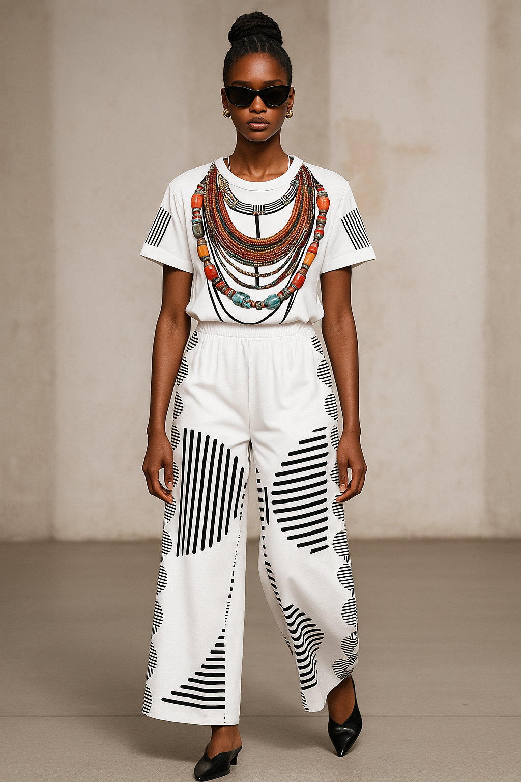 Makena Bead Crop Set