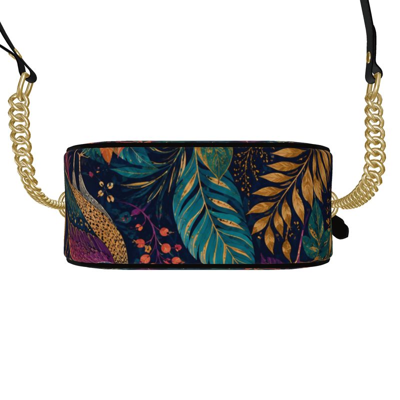 Birds of Paradise Round Box Bag