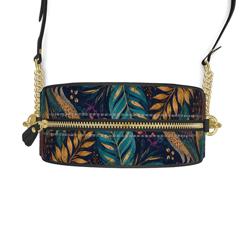 Birds of Paradise Round Box Bag