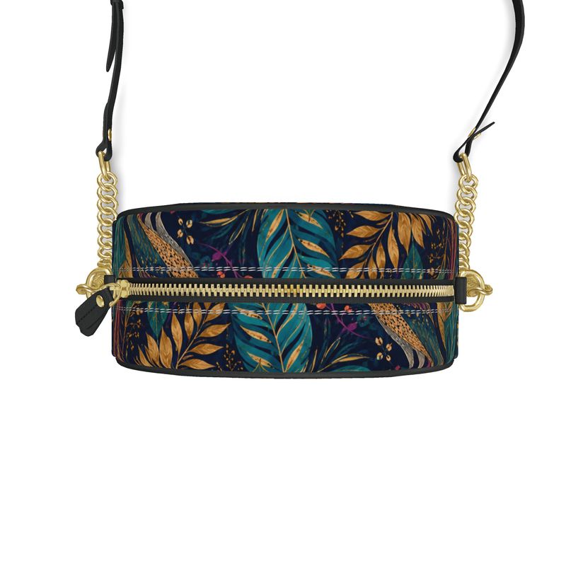 Birds of Paradise Round Box Bag