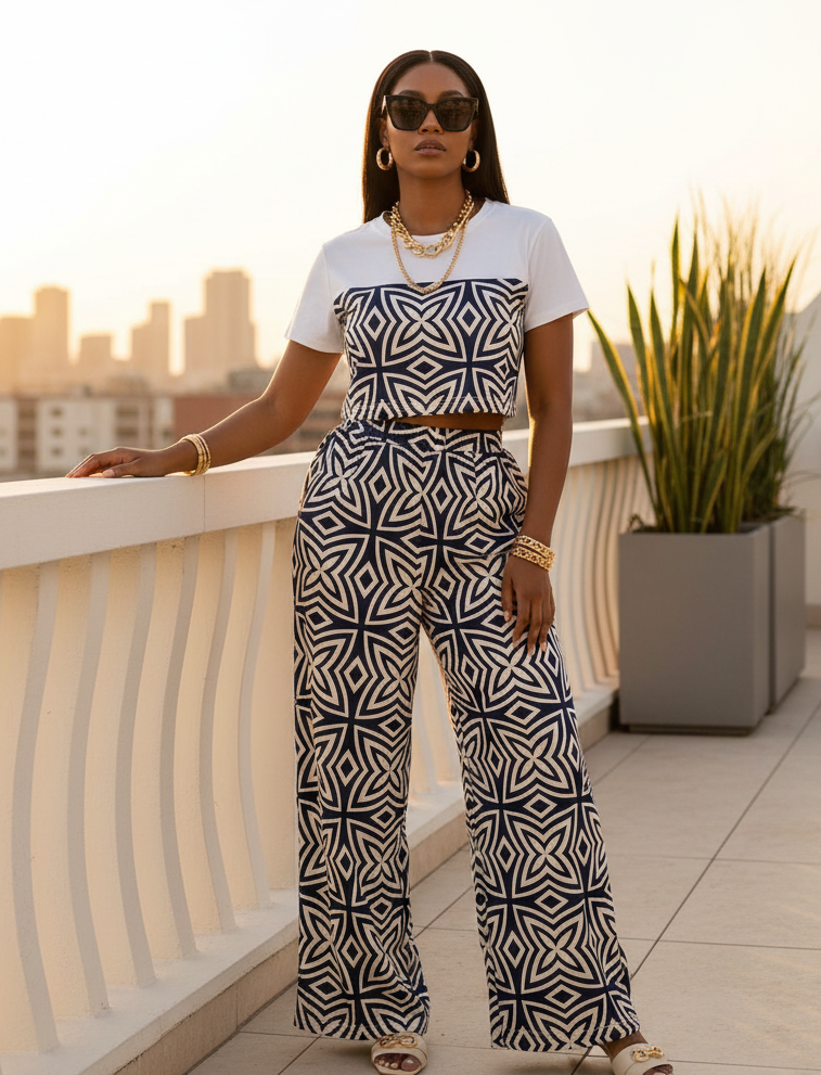 Zawadi Geometry Crop Set